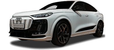 Audi Q6 Sportback e-tron quattro edition one blue Leasing - front angle - DirectLease